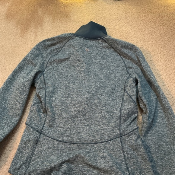 Lululemon Always Alert 1/2 Zip heathered petrol blue - Picture 7 of 8